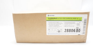 Halyard 28806 Fluidshield 1 Fog-Free Surgical Mask , ASTM Level 1 - Box of 300